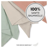Комплект Пелени От Муселин 3 Бр Cuddle N Clean Sage Beige Cork Hauck
