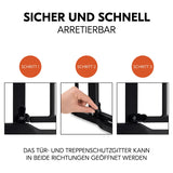 Преграда За Врати Clear Step Autoclose 2 Black Hauck
