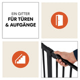 Преграда За Врати Clear Step Autoclose 2 Black Hauck
