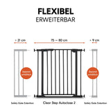 Преграда За Врати Clear Step Autoclose 2 Black Hauck