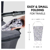 Сенник За Бебешка Количка Sunshade Floral Grey Hauck