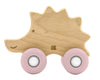 Играчка Дървена С Чесалка Hedgehog Pink - Дървени Играчки - Kikkaboo - BebeMama
