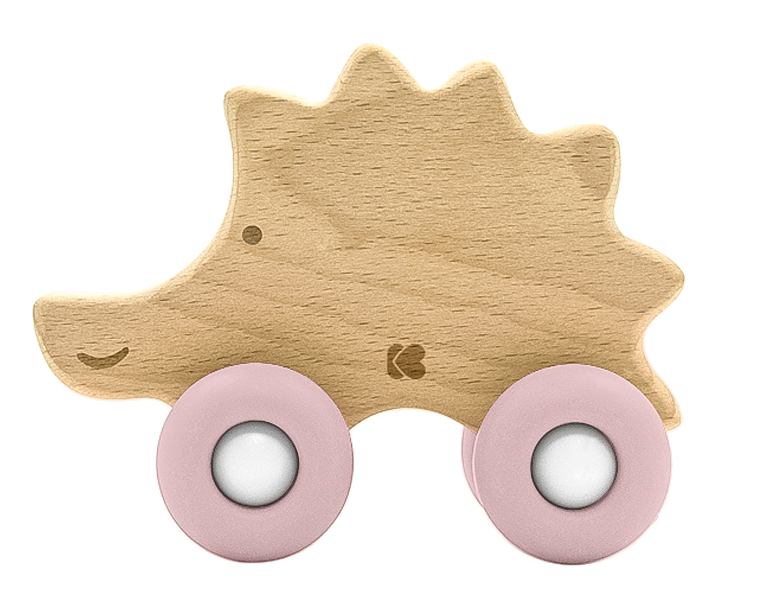 Играчка Дървена С Чесалка Hedgehog Pink --- BebeMama