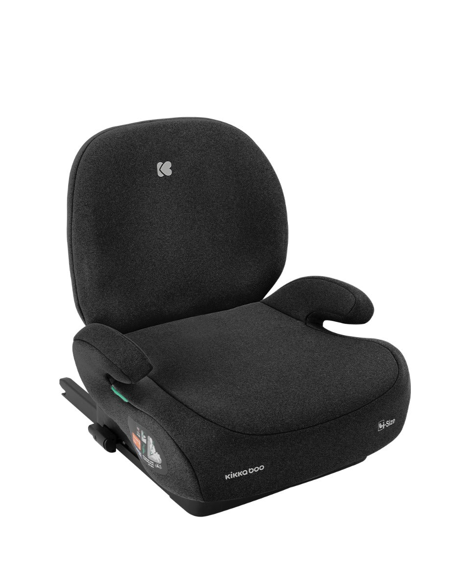 Стол За Кола 125-150 См I-Boost I-Size Черен - Група 2/3 (15-36Кг) - Kikkaboo - BebeMama