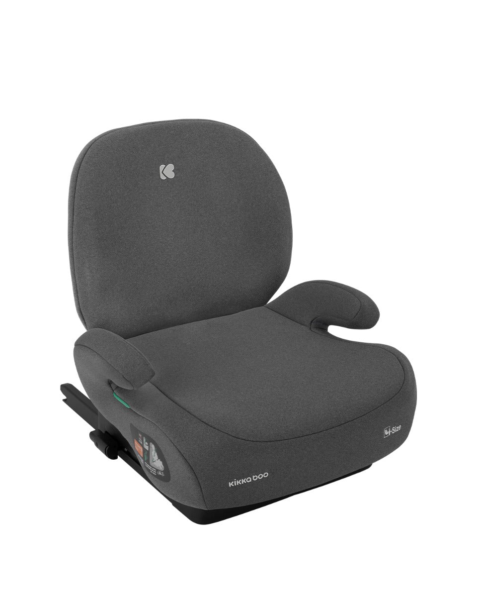 Стол За Кола 125-150 См I-Boost I-Size Dark Grey - Група 2/3 (15-36Кг) - Kikkaboo - BebeMama