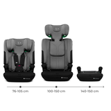 I Comfy I Size Столче За Кола Dark Grey Kinderkraft