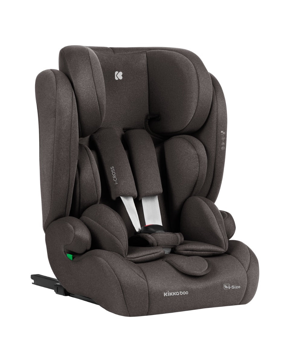 Стол За Кола 76-150 См I-Cross I-Size Brown - Група 1/2/3 (9-36Кг) - Kikkaboo - BebeMama
