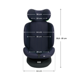 I Grow 2 Plus Столче За Кола 40 150 Cm Navy Kinderkraft