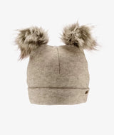 Бебешка Зимна Шапка С Два Пискюла Beige 0117a Iltom