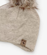 Бебешка Зимна Шапка С Пискюл Beige 064a Iltom