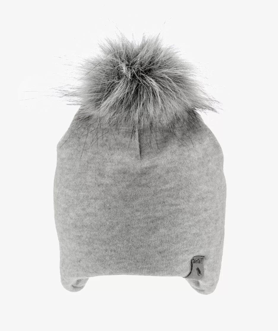 Бебешка Зимна Шапка С Пискюл Grey 064a Iltom