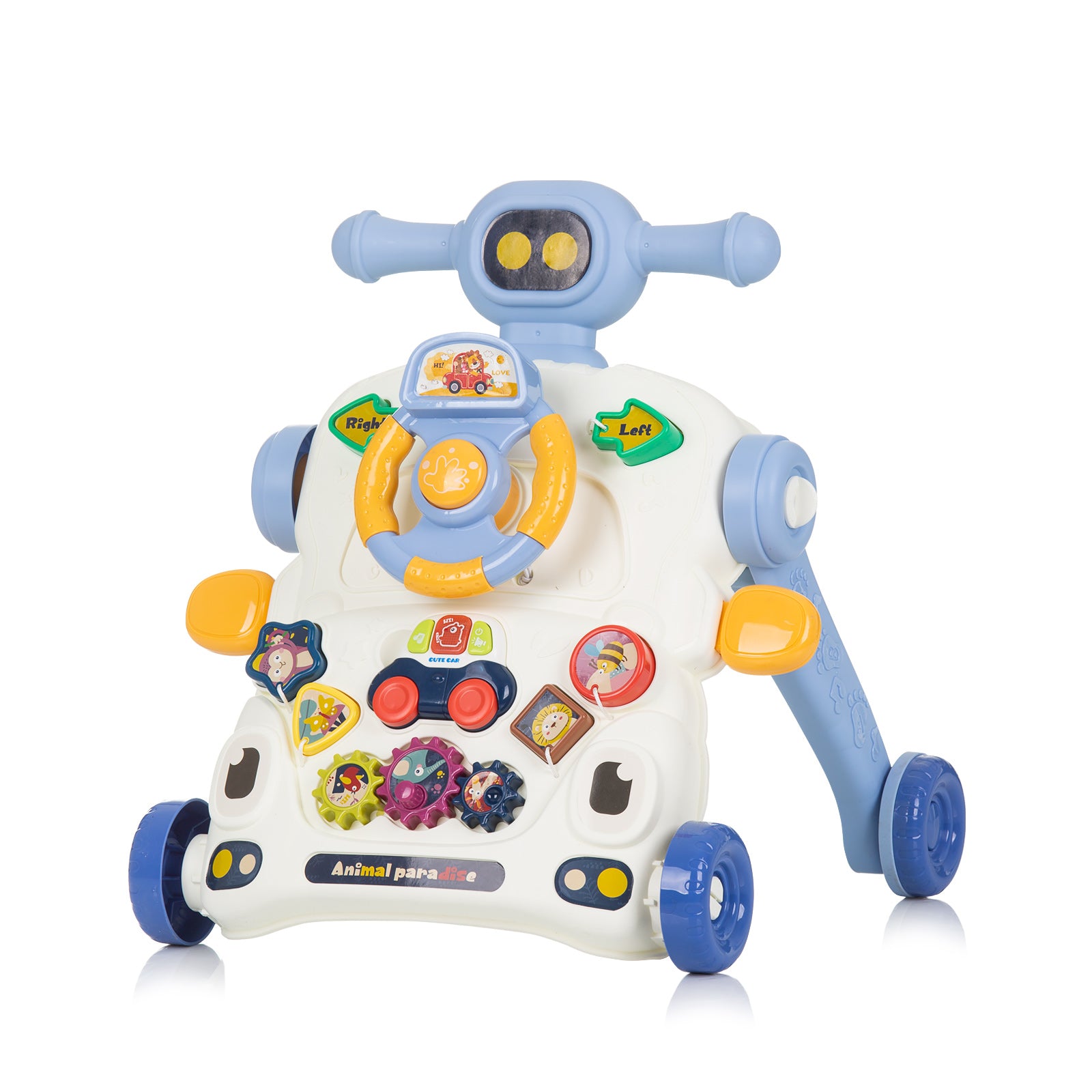 Муз.Игр.На Колела 3 В1 "Кола"Синя - Проходилки И Уокъри - Chipolino - BebeMama