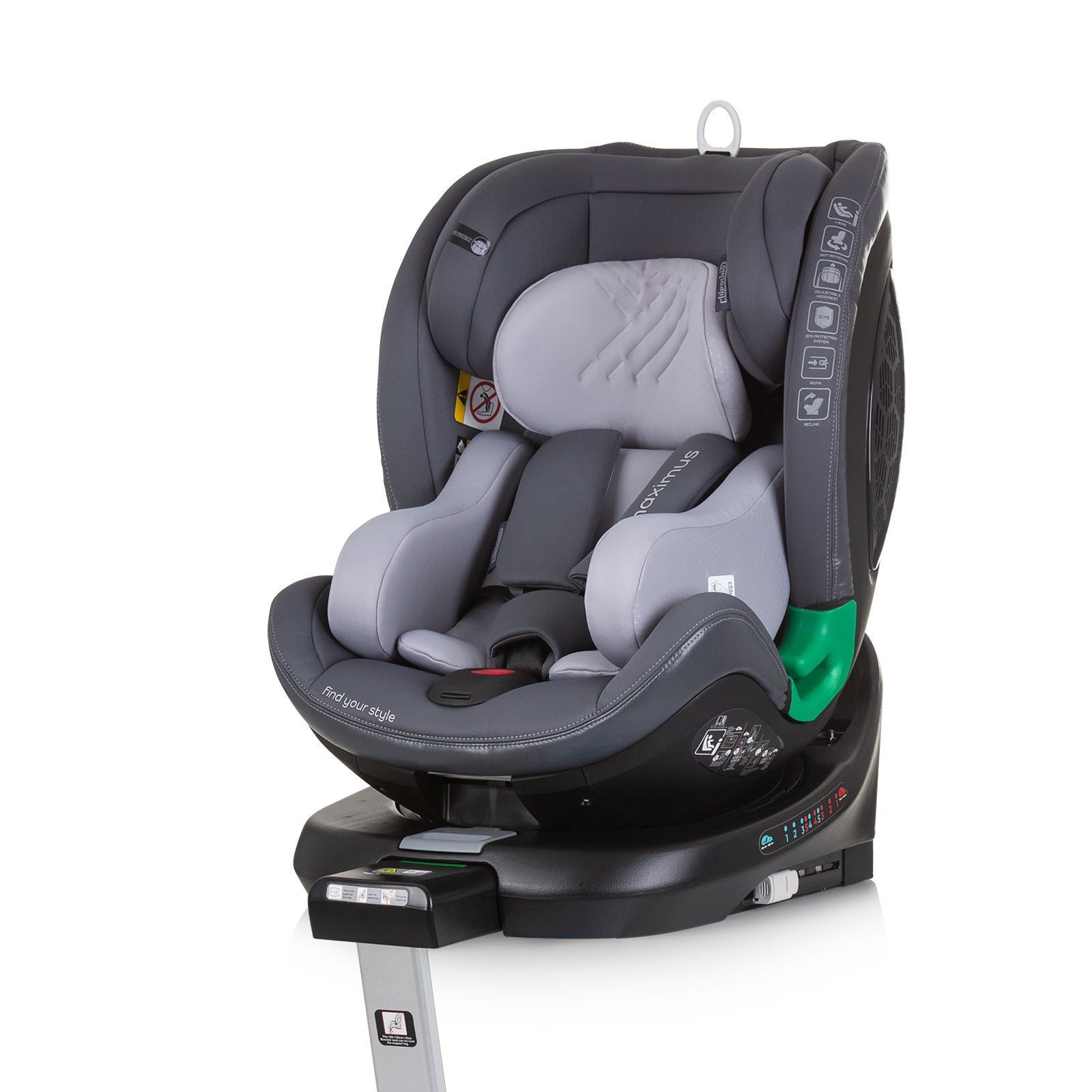 Ст.Кола 360 I-Size 40-150 Максимус Грани - Група 0+/1/2/3 (0-36Кг) - Chipolino - BebeMama