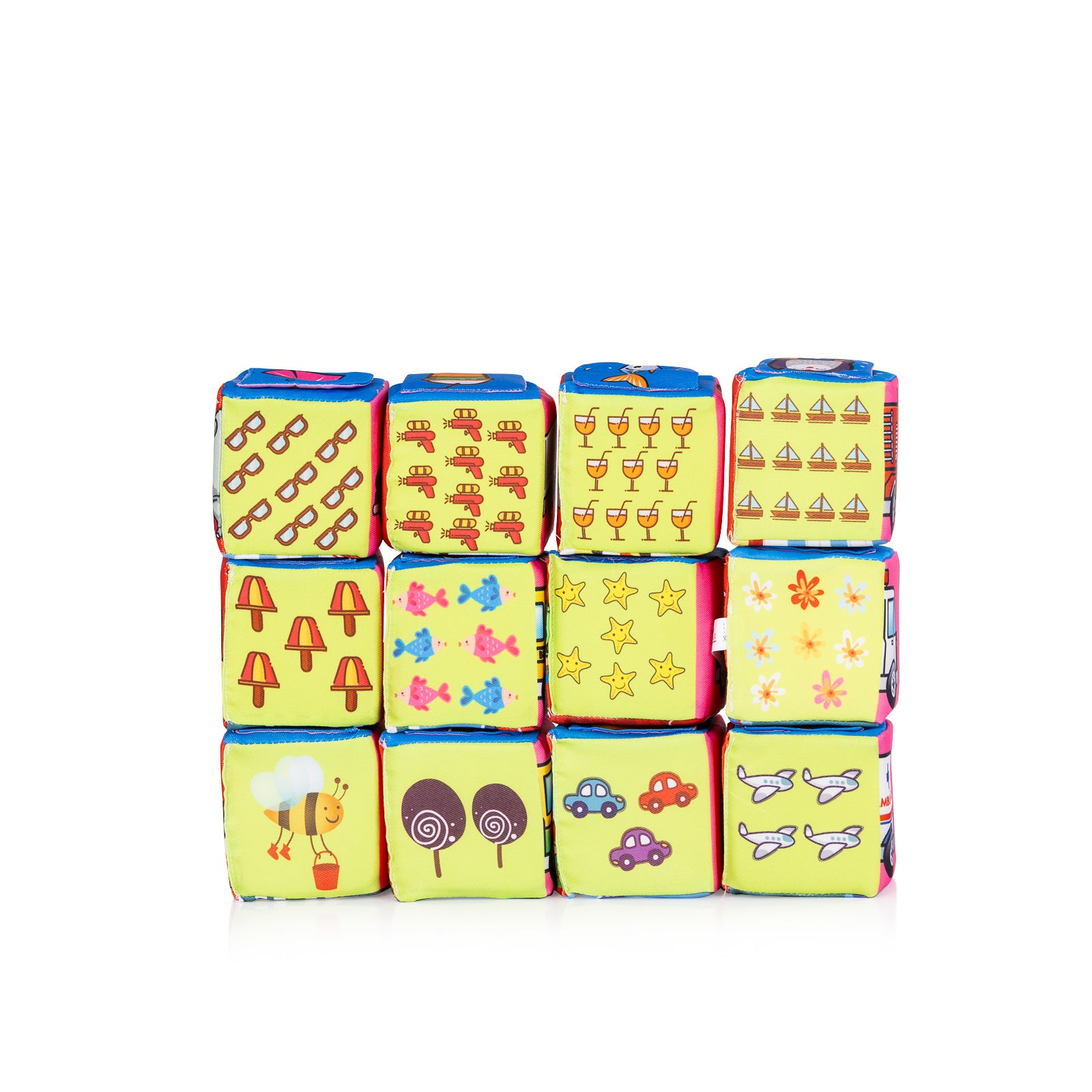 Комплект Меки Кубчета За Игра 12 Броя Chipolino