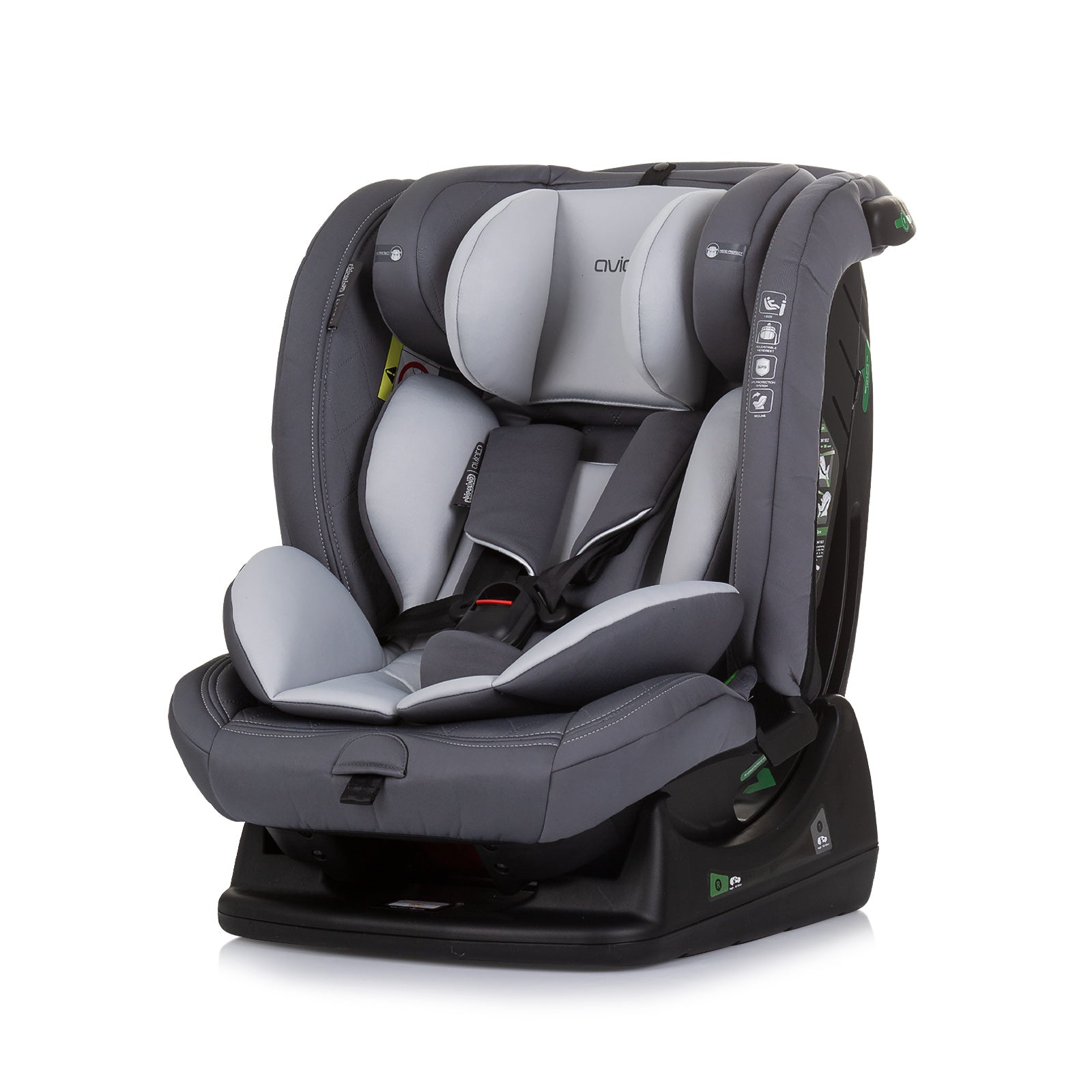 Столче За Кола 40-150 Cm Авиато Пепелно - Група 0+/1/2/3 (0-36Кг) - Chipolino - BebeMama