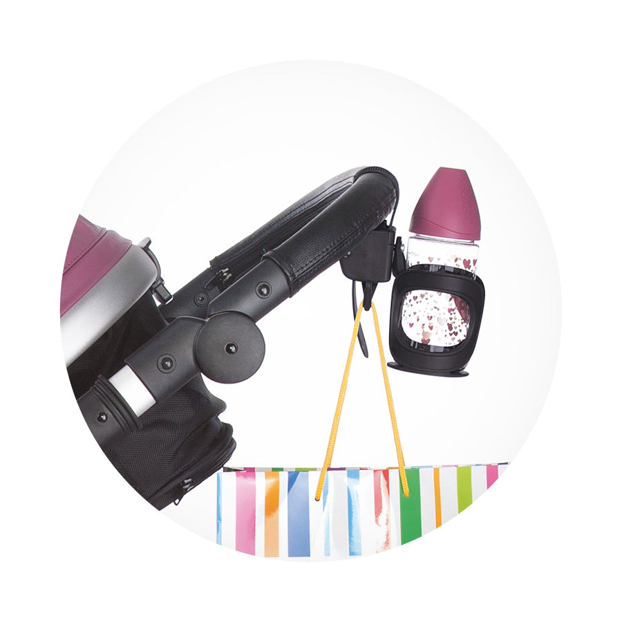 Suport universal pentru pahare/sticle, negru