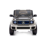 Eл. Джип Mercedes Eqg Бял Eva, Кожена Се