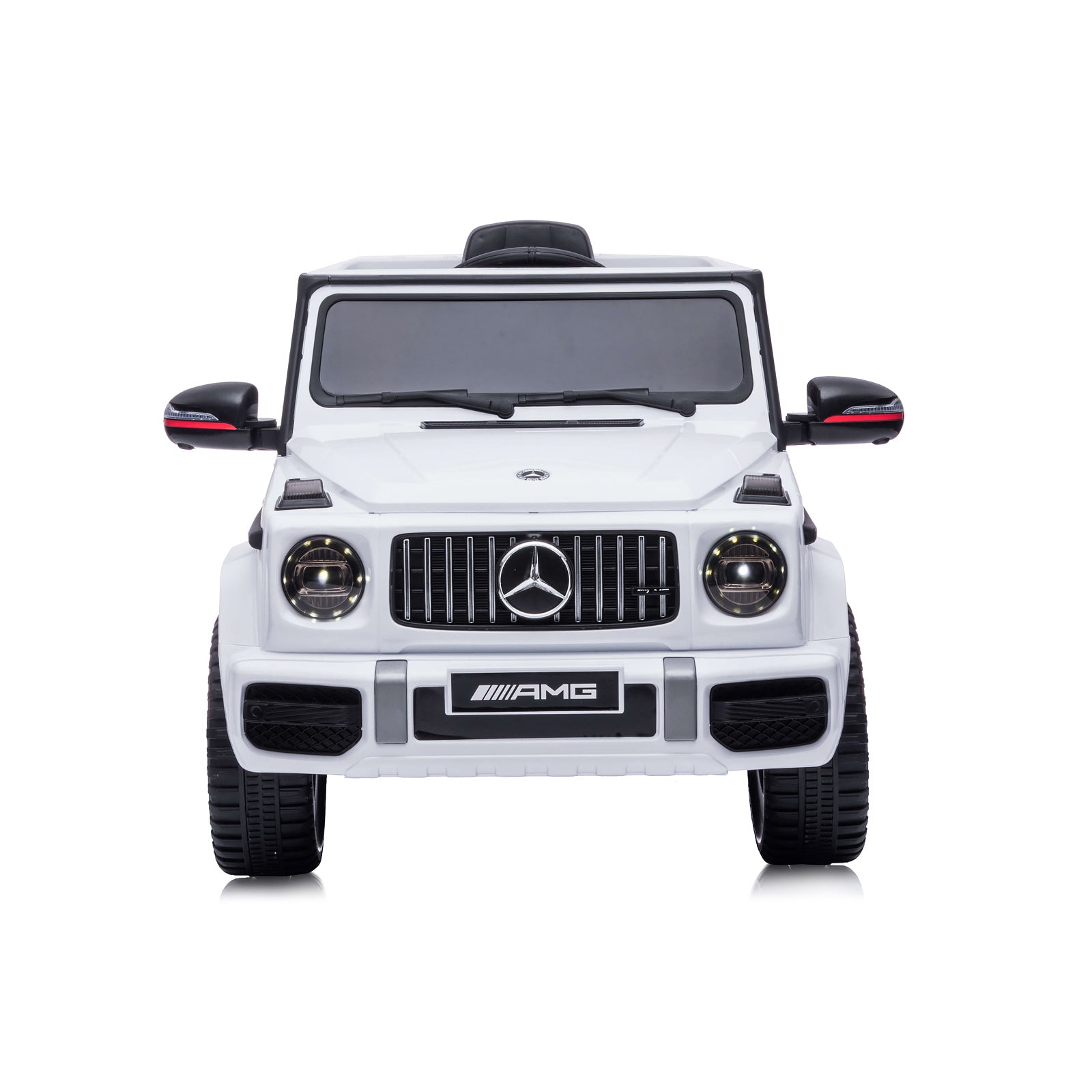 Джип Mercedes G63 Amg Бял Evaгуми Коженa