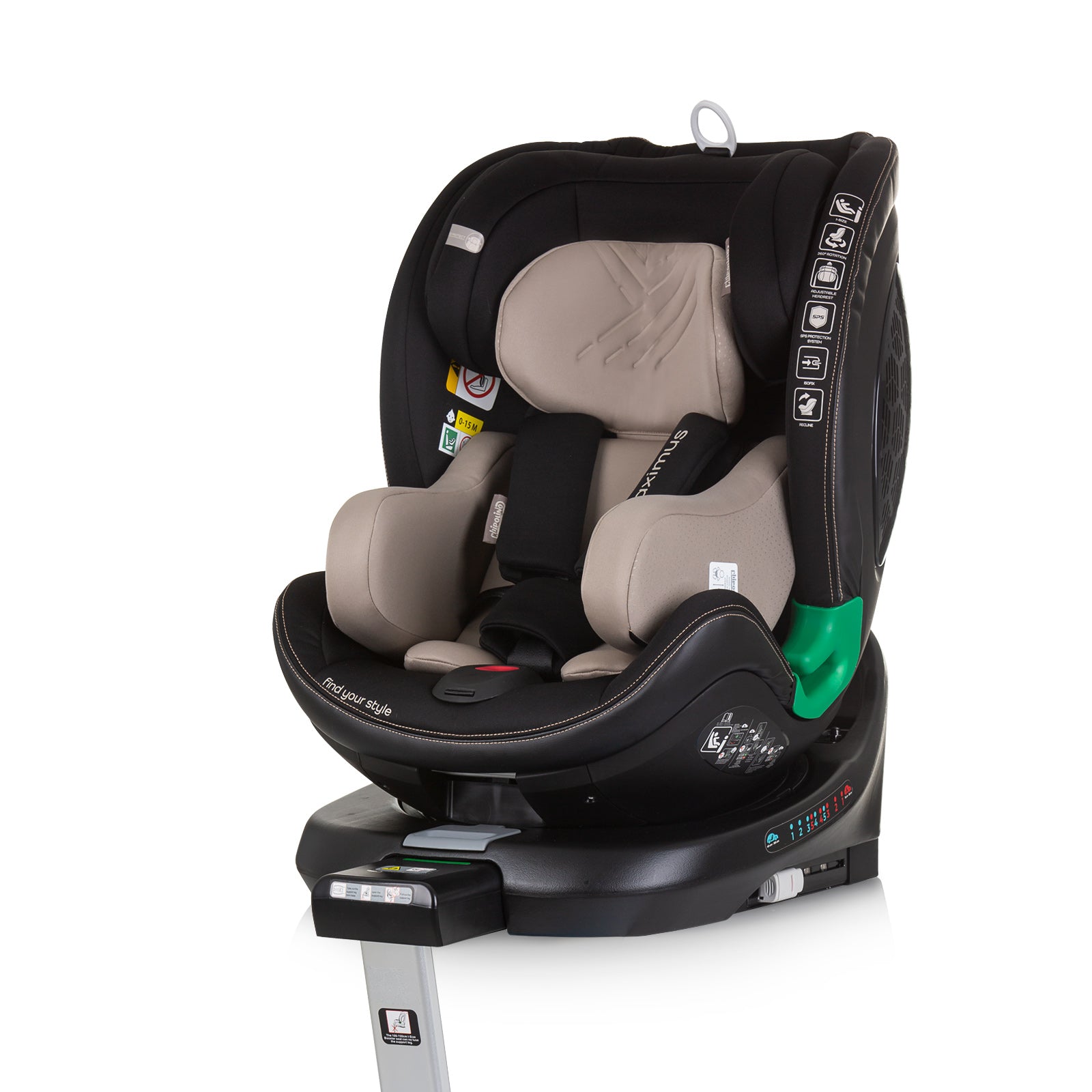 Ст.Кола 360 I-Size 40-150 Максимус Макад - Група 0+/1/2/3 (0-36Кг) - Chipolino - BebeMama