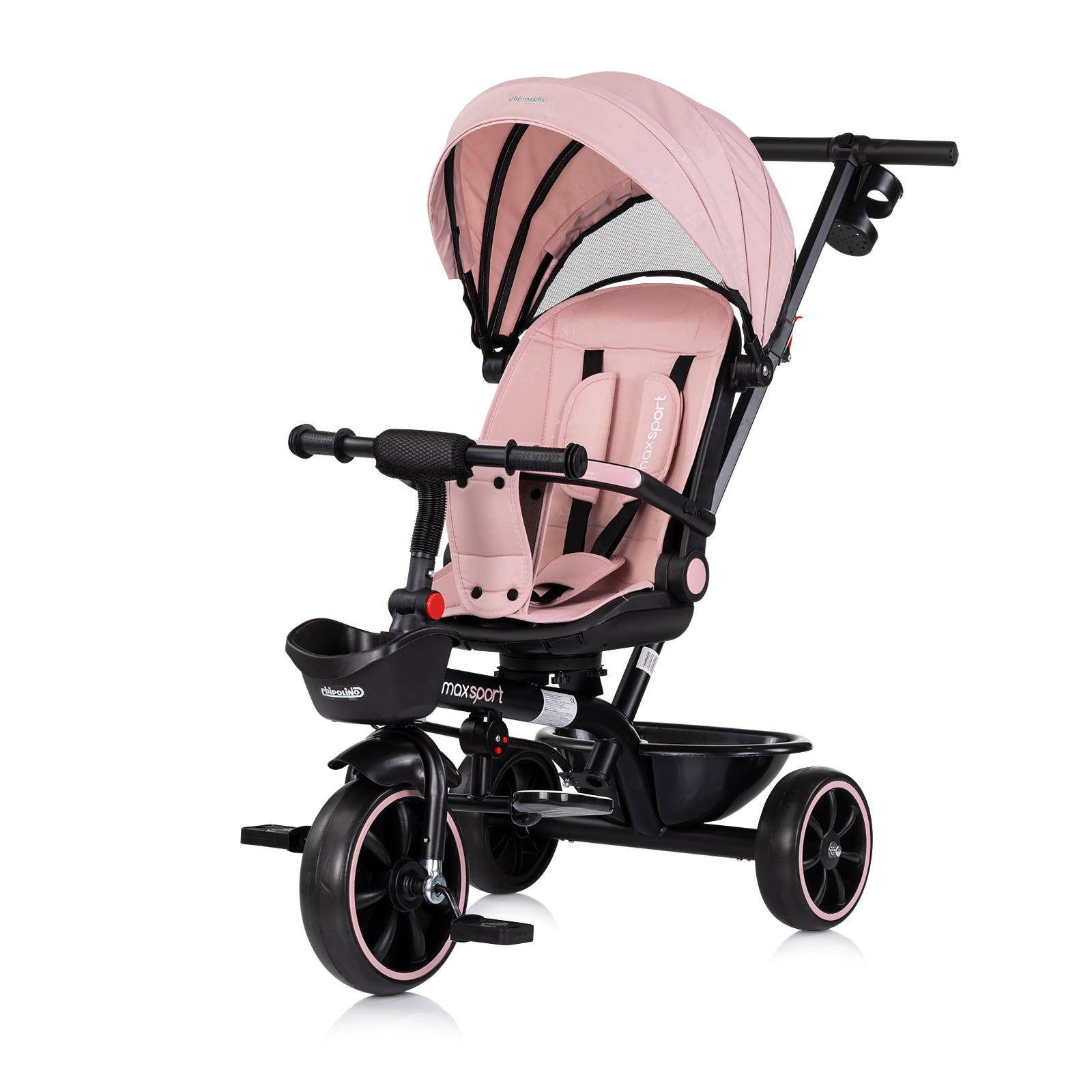 Tricicletă cu baldachin Max Sport Marshmallow