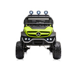 Jeep electric Mercedes Unimog Verde Eva, Piele