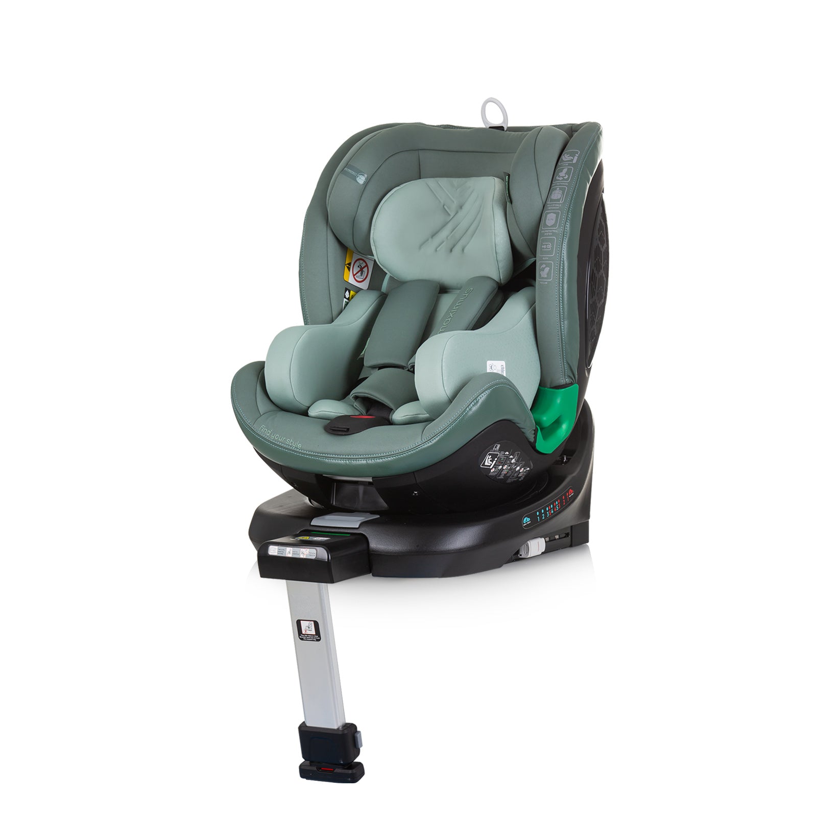 Ст.Кола 360 I-Size 40-150 Максимус Зелен --- BebeMama