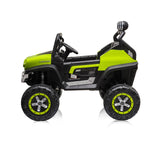 Jeep electric Mercedes Unimog Verde Eva, Piele