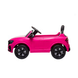 Mașină electrică Audi Rsq8, anvelope Eva, piele, roz