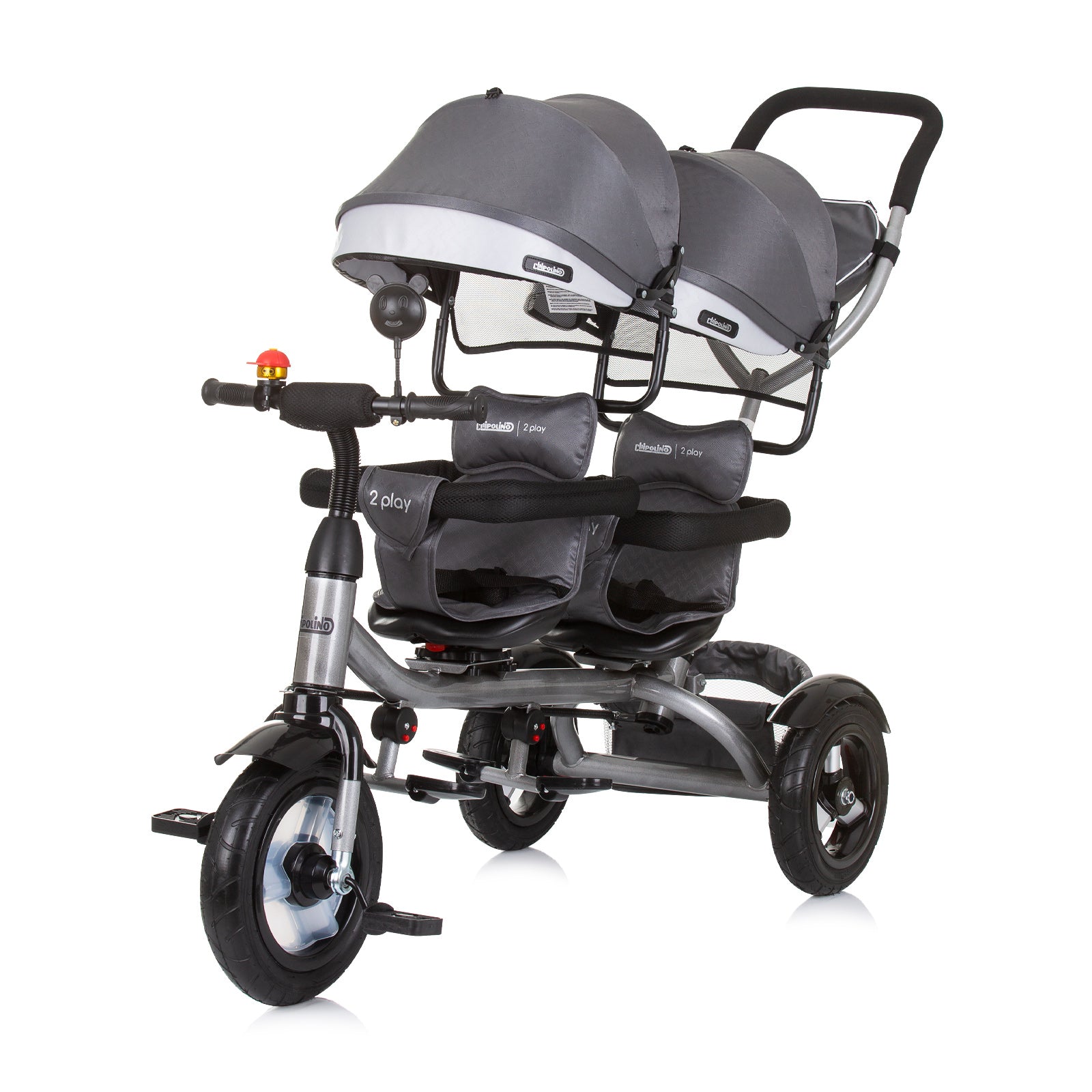 Триколка За Близнаци "2Play"Сребристо Си - Триколки - Chipolino - BebeMama