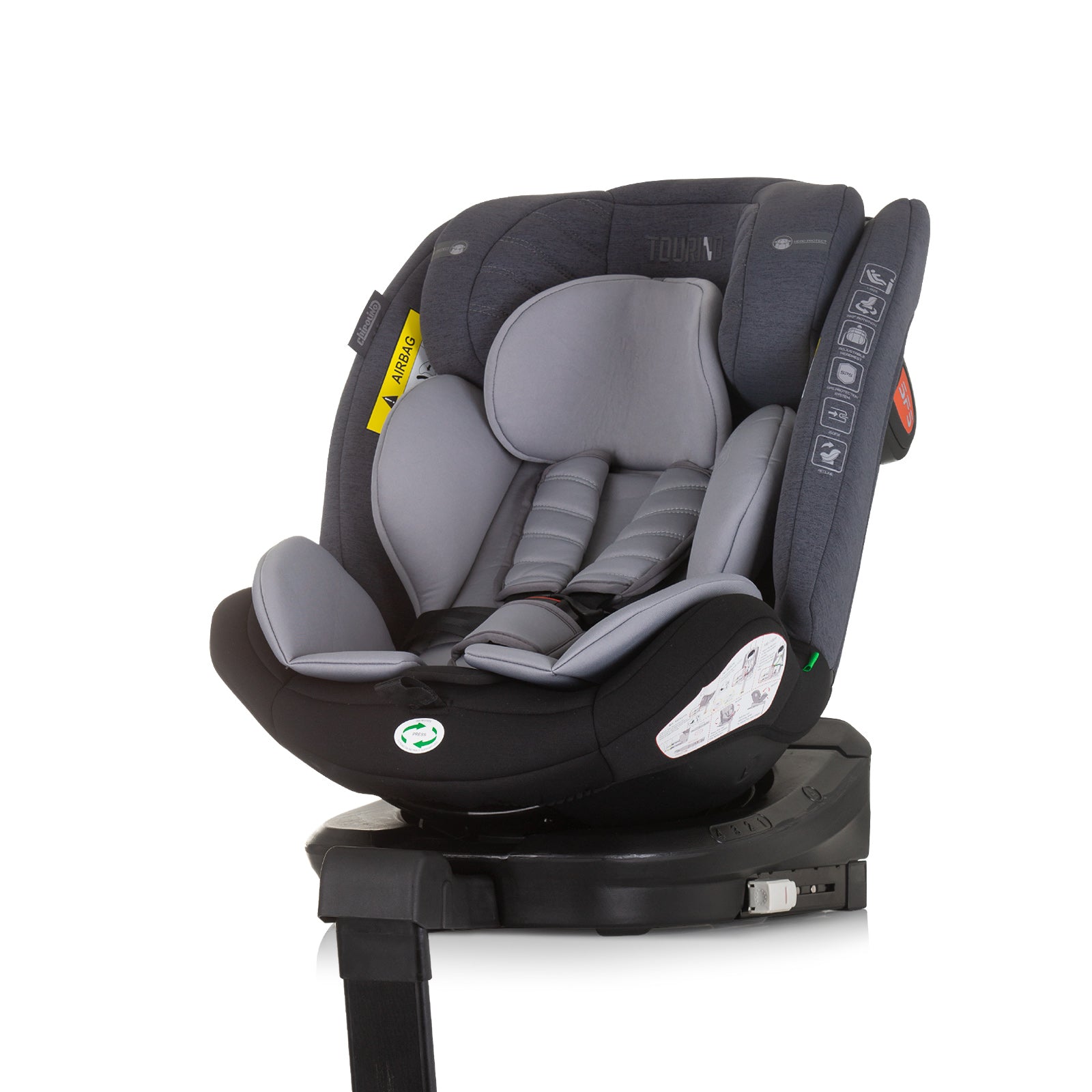 Ст.Кола 360 I-Size 40-150 Торино Сиво Ми