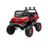 Eл. Джипmercedes Unimog Червенeva,Кожена