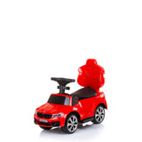Кола За Язденен С Дръжка Bmw Червена