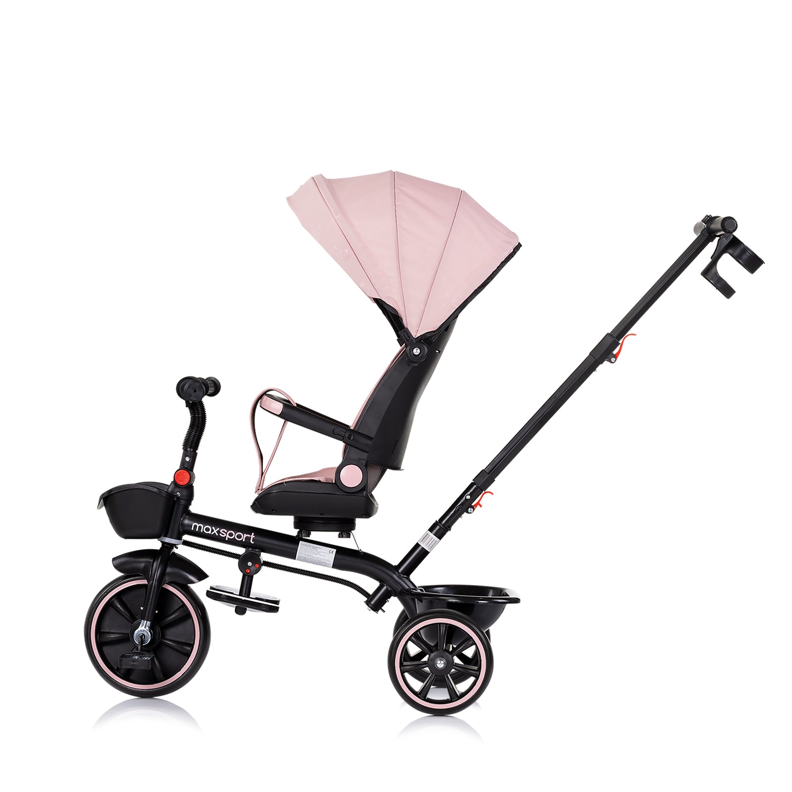 Tricicletă cu baldachin Max Sport Marshmallow