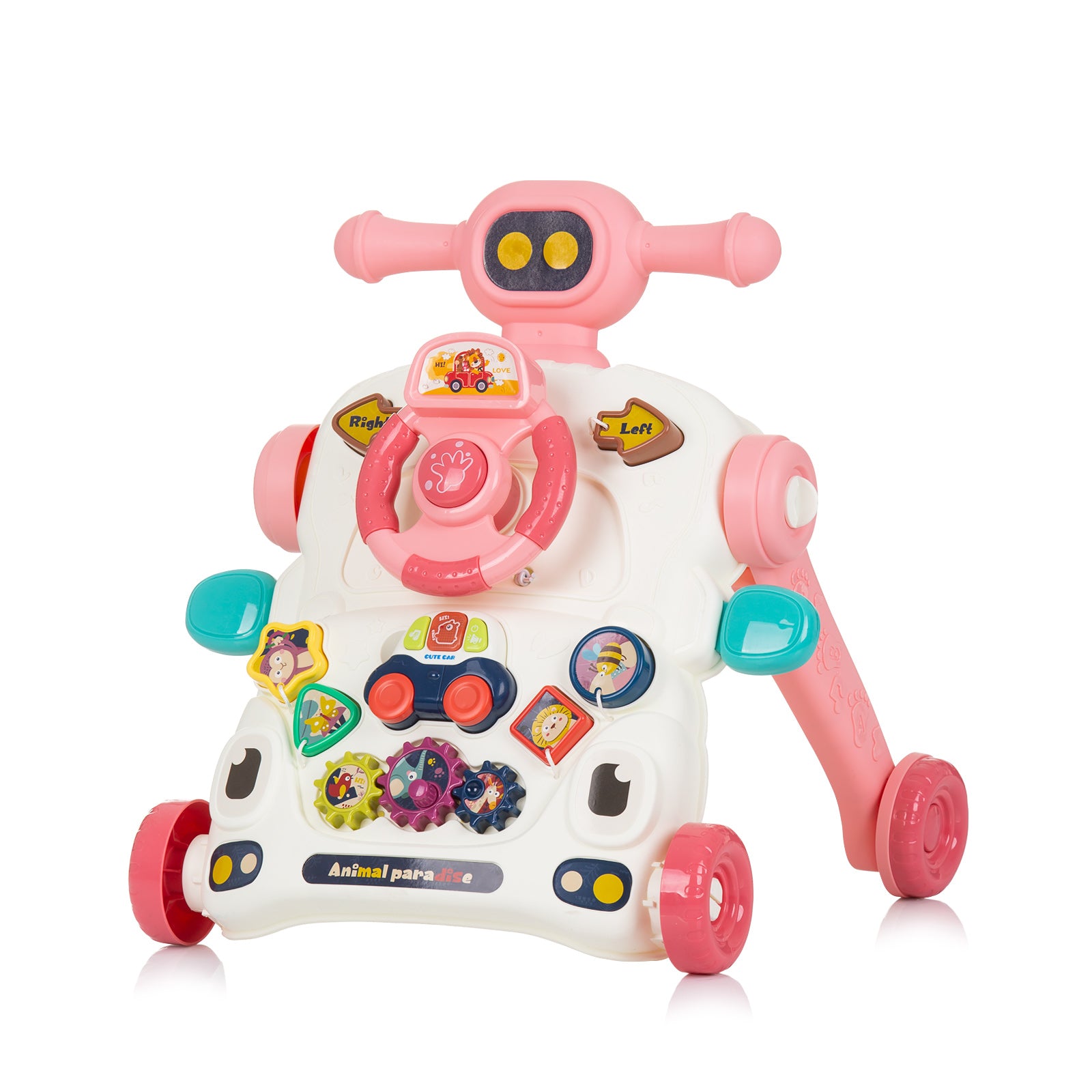 Муз.Игр.На Колела 3 В1 "Кола"Розова - Проходилки И Уокъри - Chipolino - BebeMama