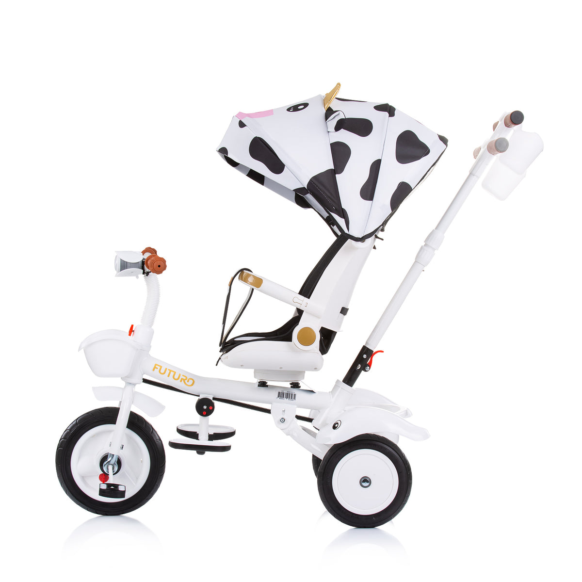 Futuro tehénke tricikli napellenzővel Chipolino