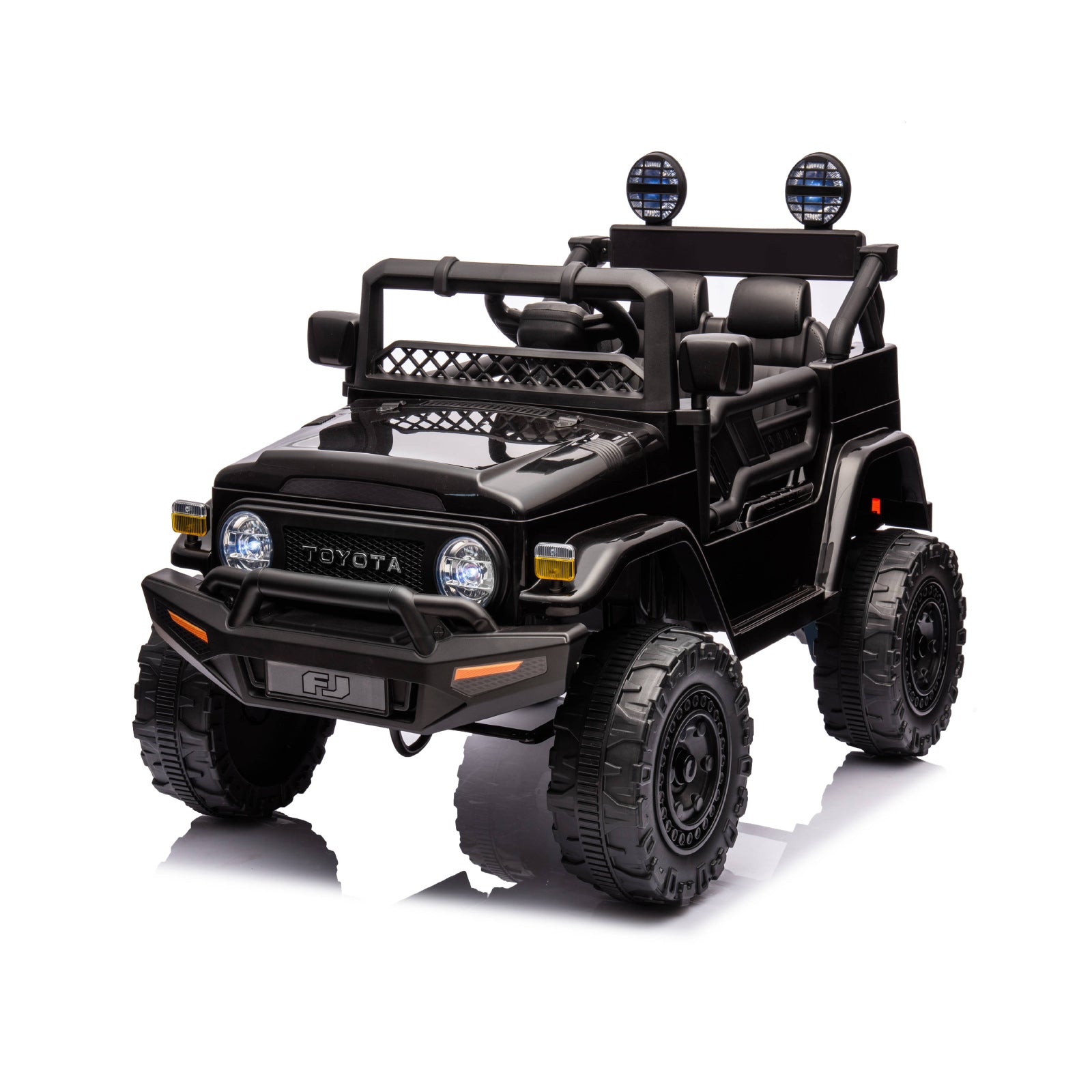 Ел.джип Toyota Fj Cruiser Черен Eva Гуми Chipolino