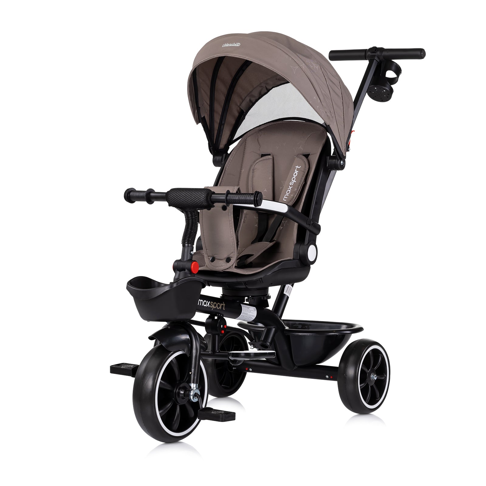 Tricicletă cu baldachin Max Sport Tiramisu
