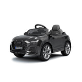 Mașină electrică Audi Rs Q8, anvelope Eva, piele, negru