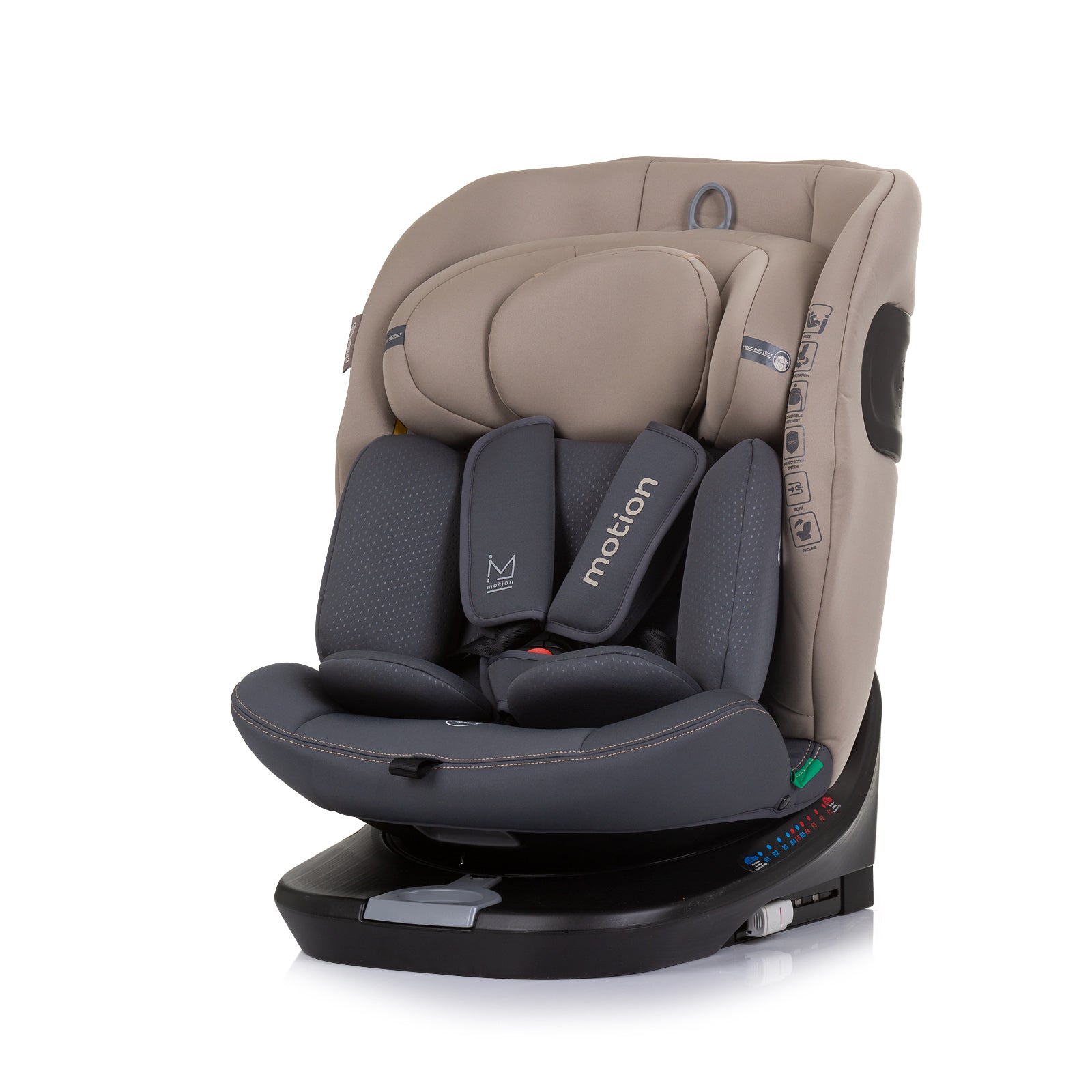 Ст.Кола 360 I-Size 40-150 Motion Макадам - Група 0+/1/2/3 (0-36Кг) - Chipolino - BebeMama