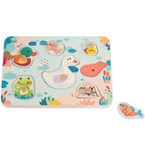 Интерактивен Пъзел Езерото От 8 Дървени Части, 18+ Месеца Classic World