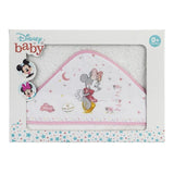 Бебешка Хавлия С Качулка 100x100 См. Minnie White Pink Interbaby