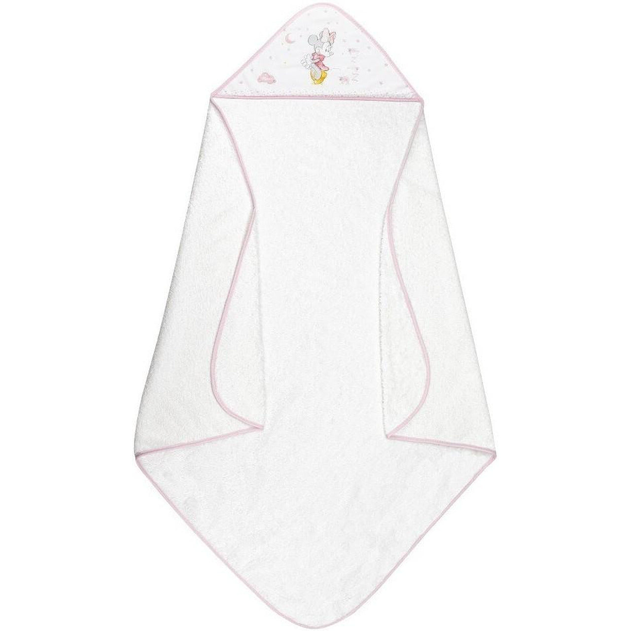 Бебешка Хавлия С Качулка 100x100 См. Minnie White Pink Interbaby