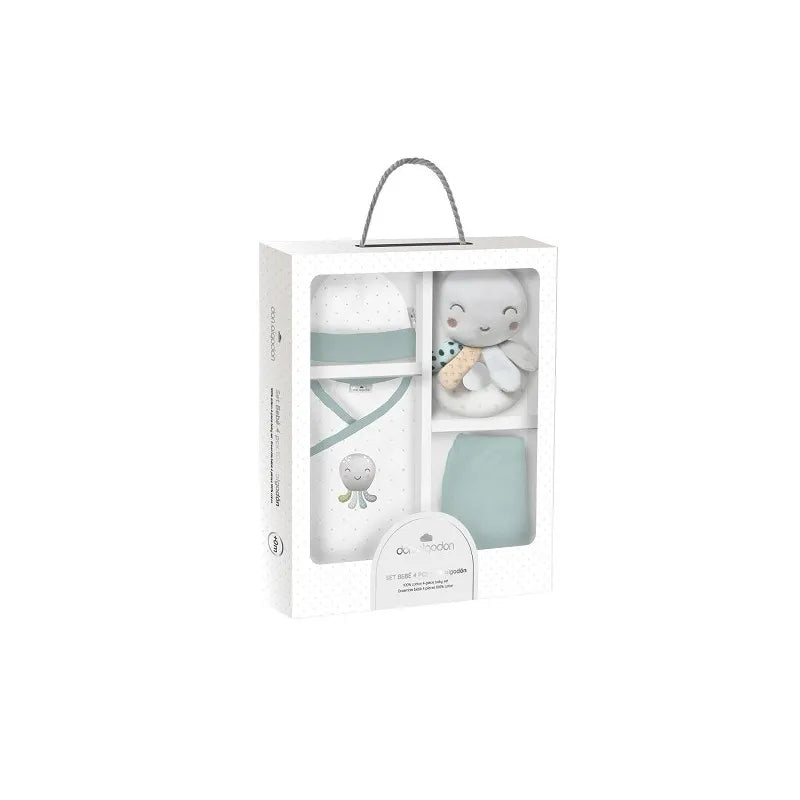 Бебешки Комплект За Изписване 4ч Newborn 0 6 М Pulpo Green Interbaby