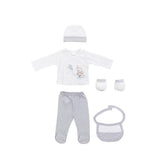 Elefante Grey Interbaby Babakelengye Szett 5 részes