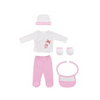 Babakelengye Szett 5részes Newborn (0 6hó) Ejtőernyő Pink Interbaby