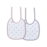 Бебешки Лигавник Fabric 2 Бр Grey Pink Interbaby