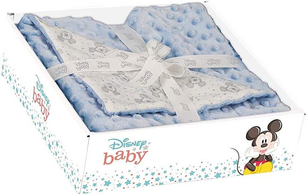 Бебешко Релефно Одеяло 80 110 См. Mickey Blue Interbaby