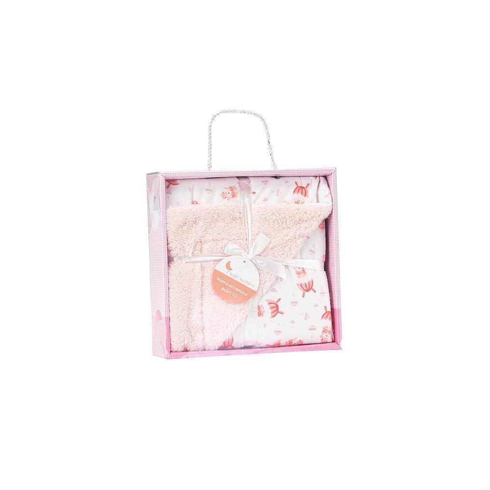 Бебешко Одеяло Lamb Paracadista Pink Interbaby