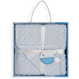 Бебешко Одеяло 80 110 См. Coral Fleece Blue Interbaby