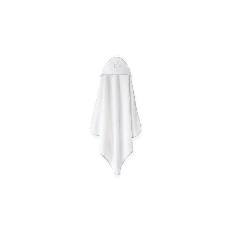 Комплект Бебешка Хавлия С Лигавник 100x100 См. Oso Lazo White Blue Interbaby
